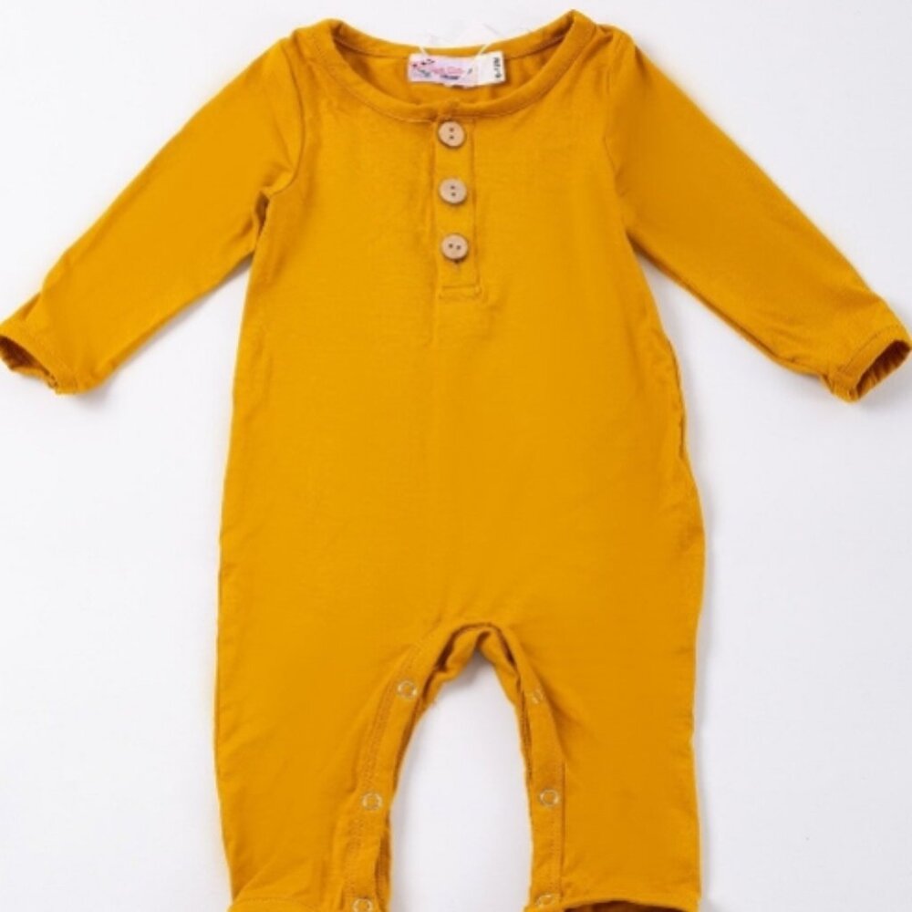 Mustard Bamboo Romper